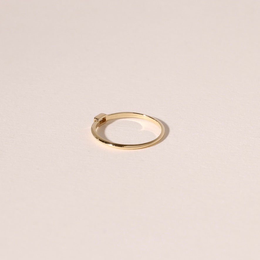 Diamond Bezel Baguette Ring