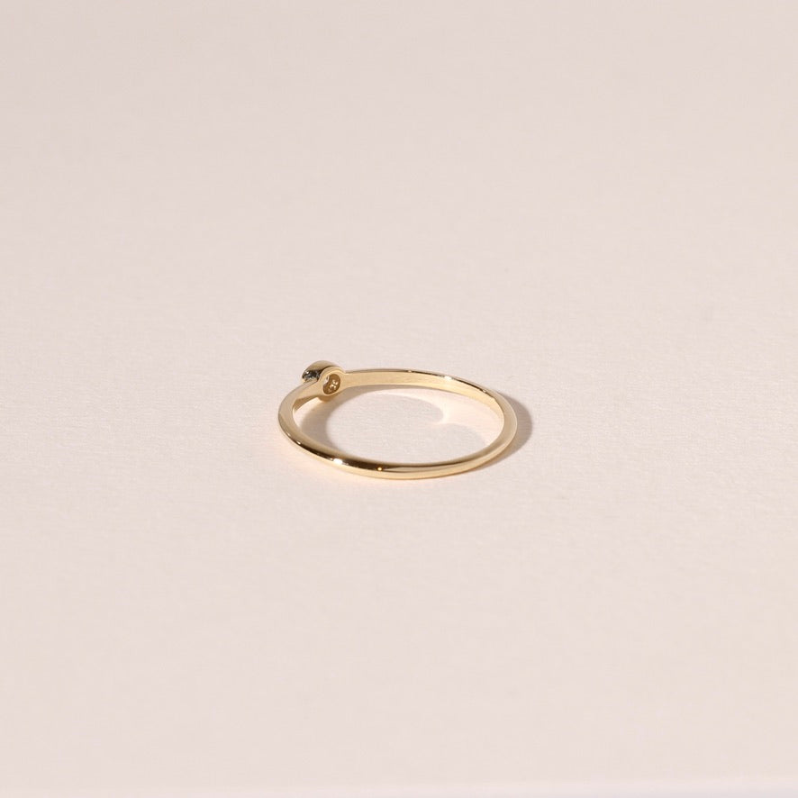 Round Diamond Bezel Ring