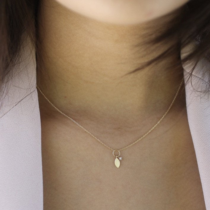The Diamond Charm Necklace - LETRÉM