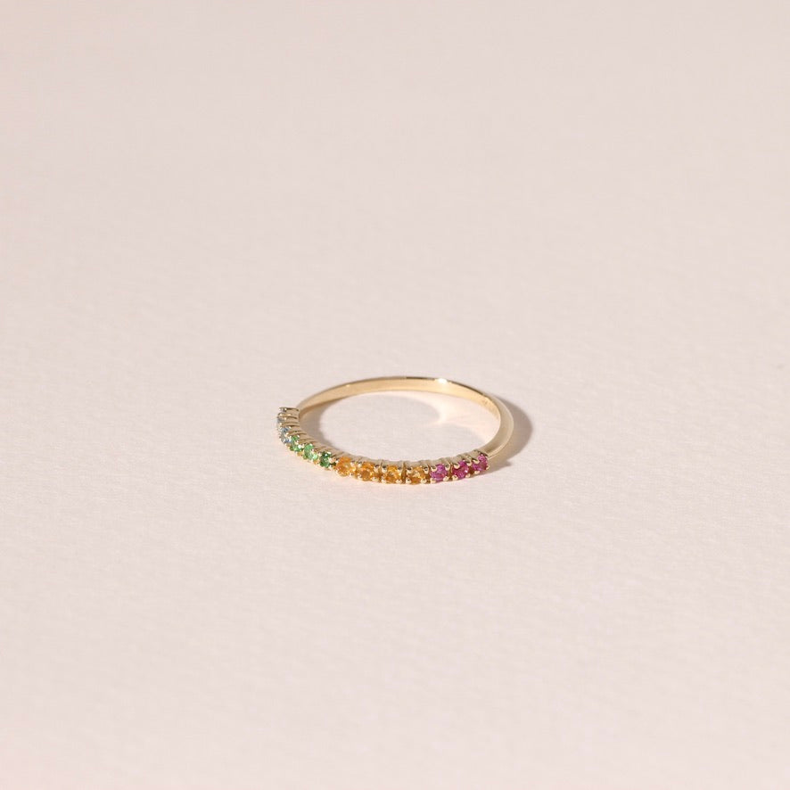 Gemstone Rainbow Ring