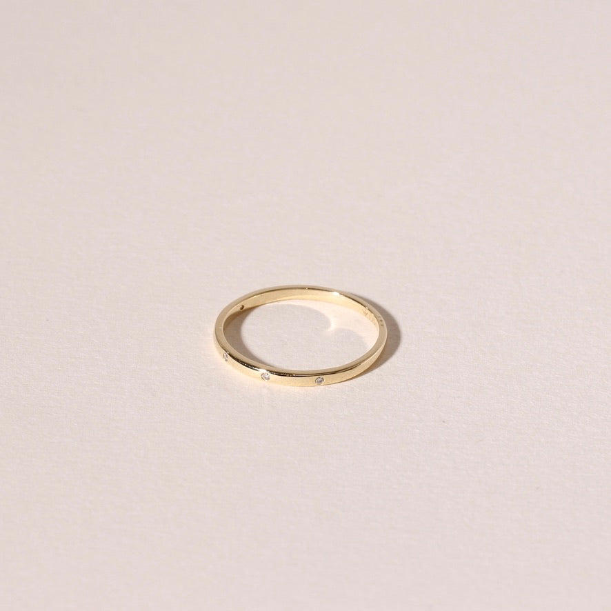 The Burnish Set Diamond Ring