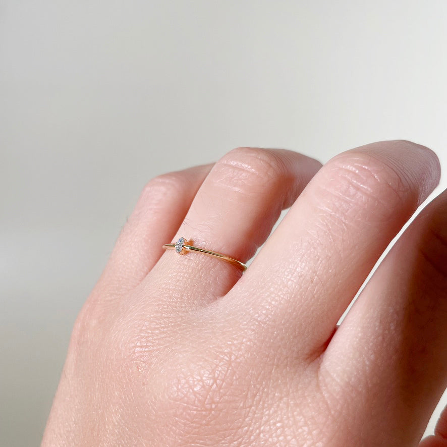 Dainty Diamond Duo Ring