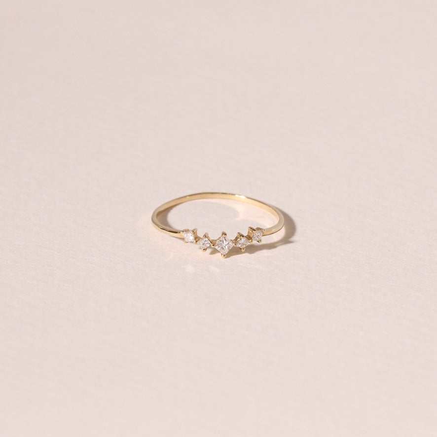 Princess Cut Diamond Accent Ring