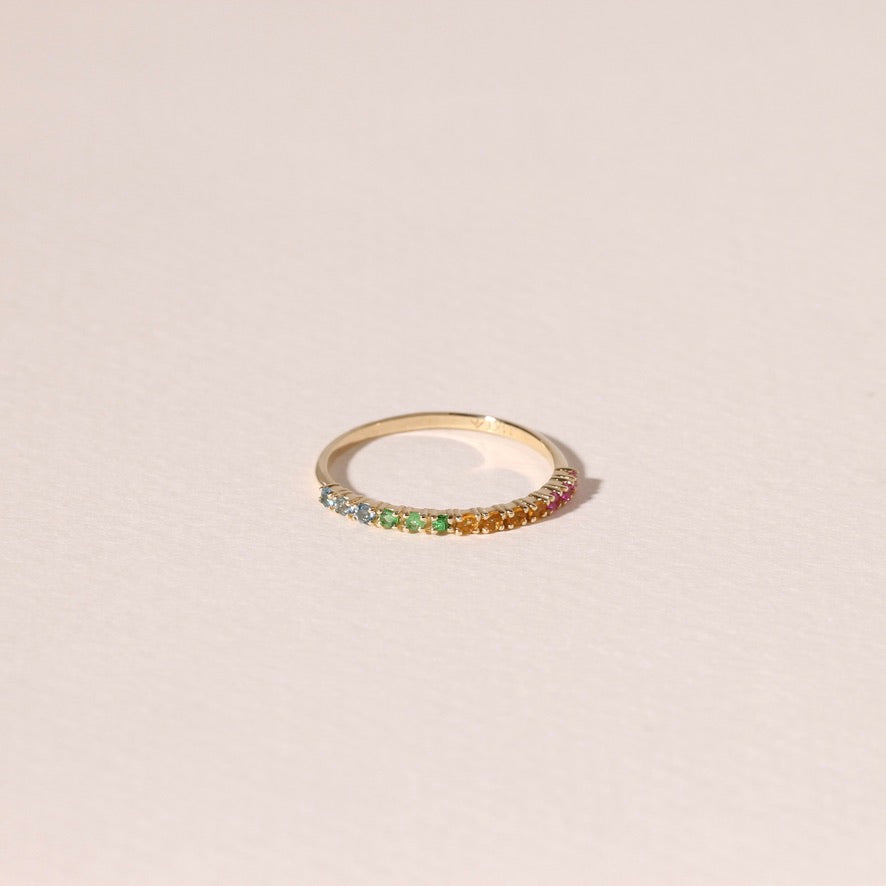 Gemstone Rainbow Ring