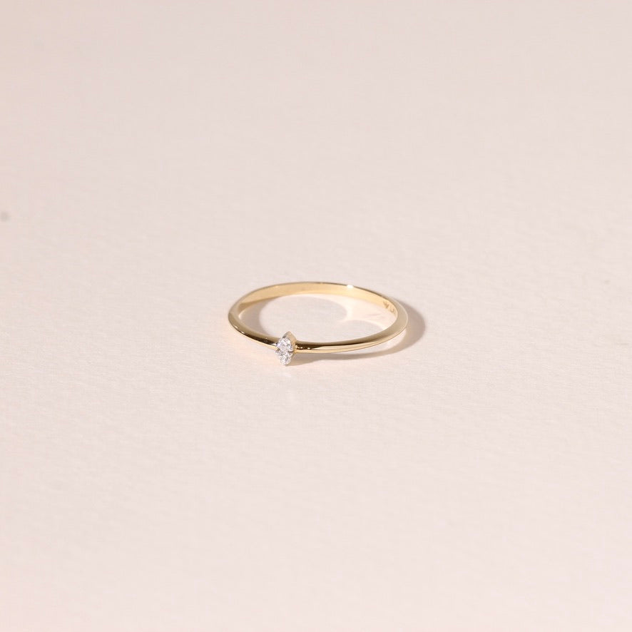Dainty Diamond Duo Ring
