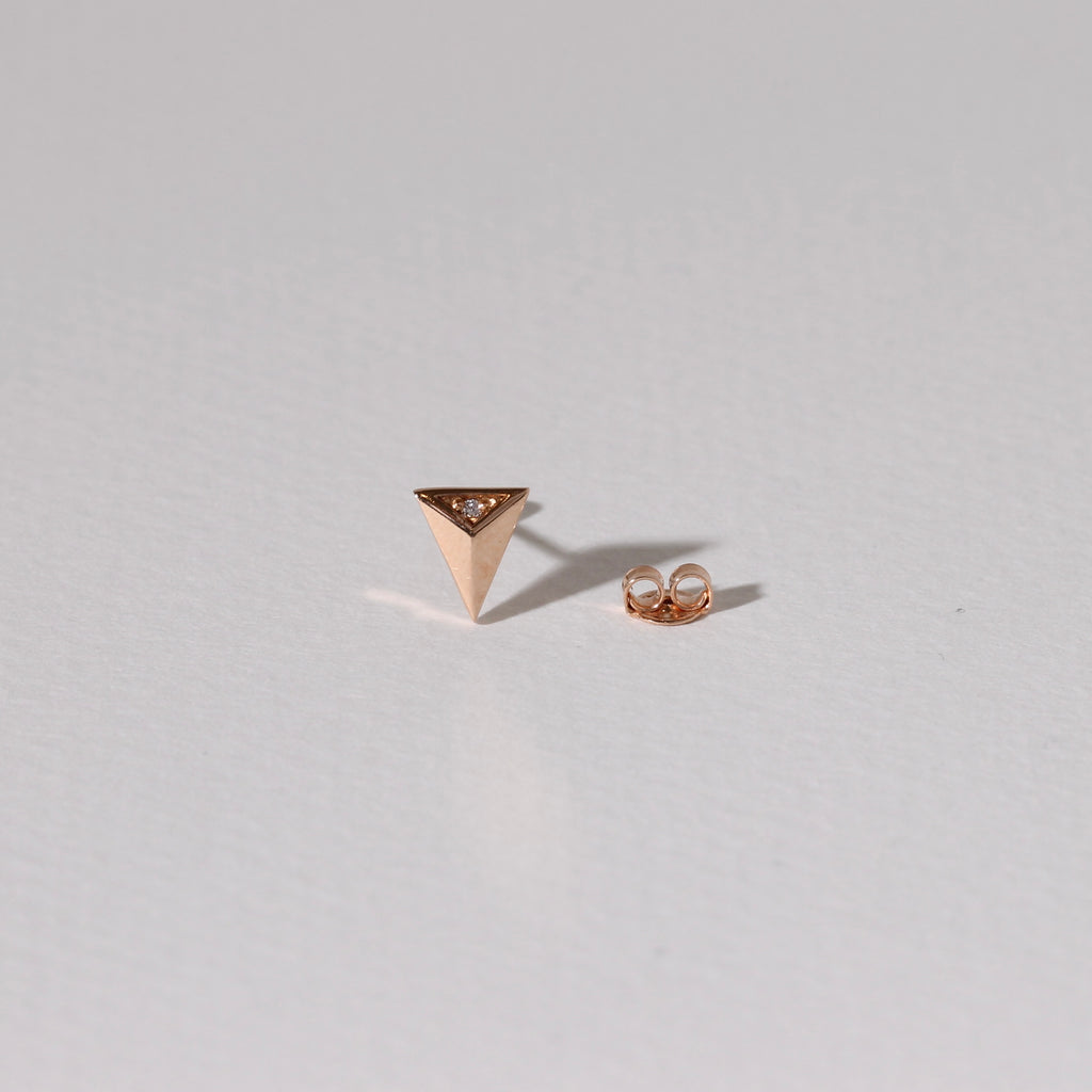 Rose Gold Diamond Dagger Studs