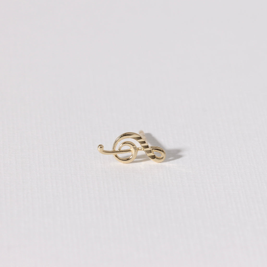 Music Note Stud Earrings