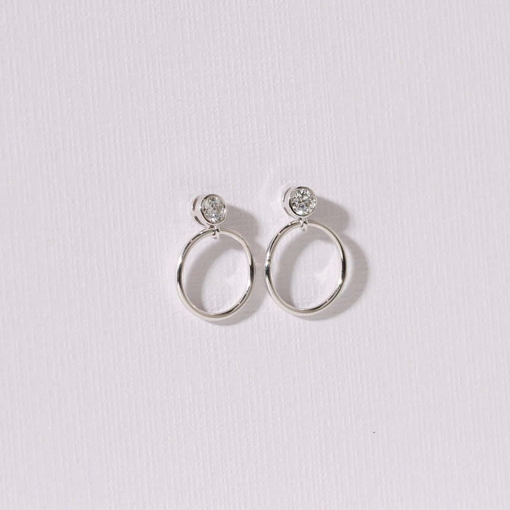 The Diamond Circle Hoops