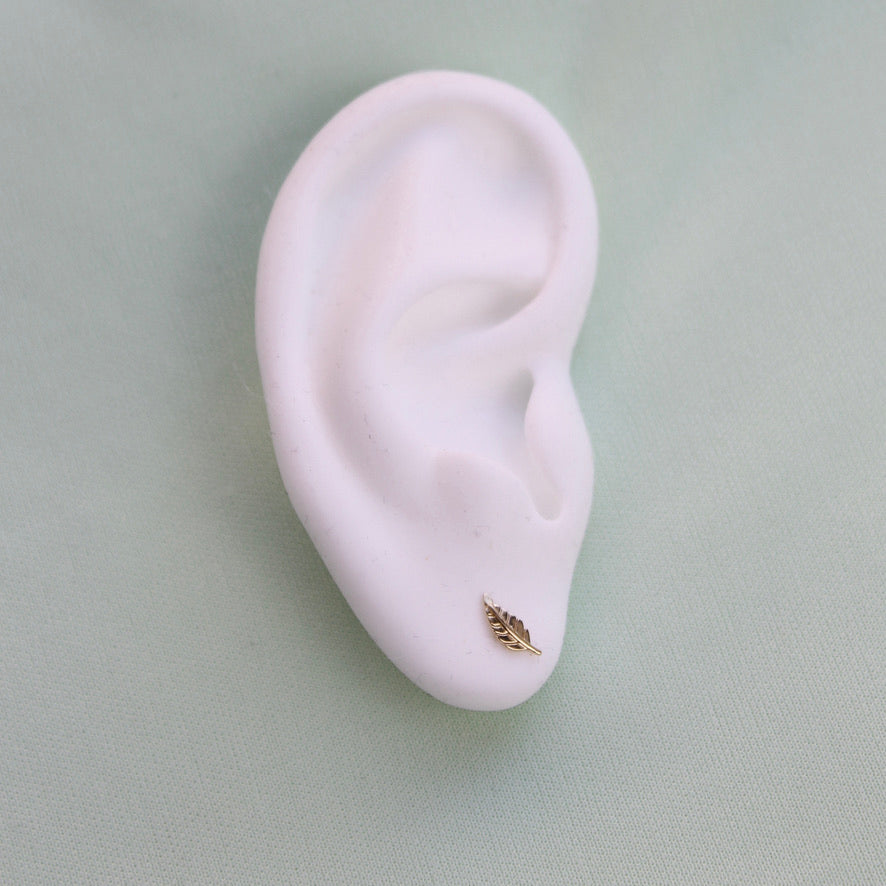 Leaf Stud Earrings - LETRÉM