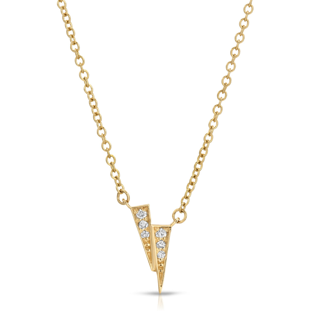 The Double Triangle Diamond Necklace - LETRÉM