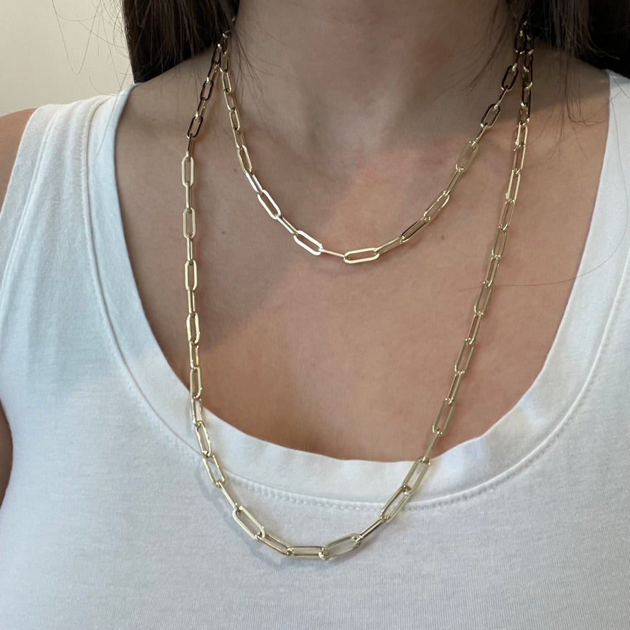 Paperclip Chain Necklace (M) - LETRÉM