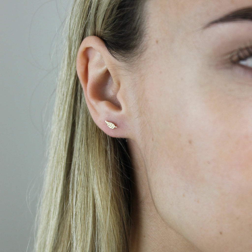 Leaf Stud Earrings - LETRÉM