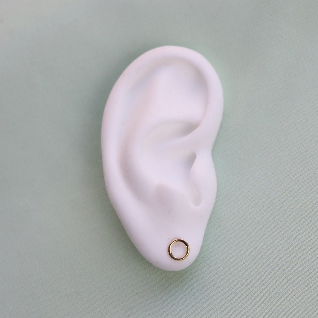 Open Circle Stud Earrings - LETRÉM