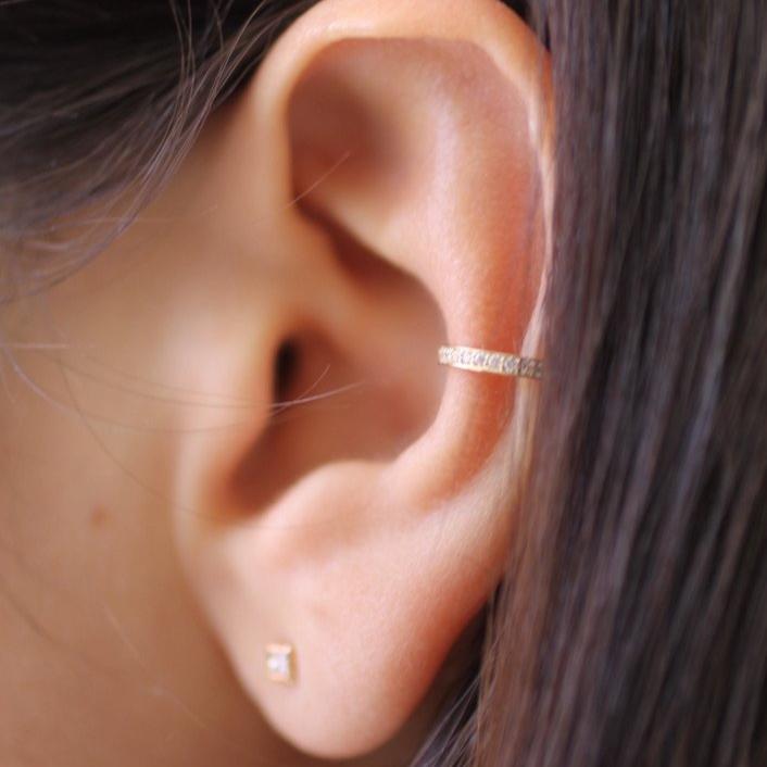 Diamond Pavé Ear Cuff - LETRÉM