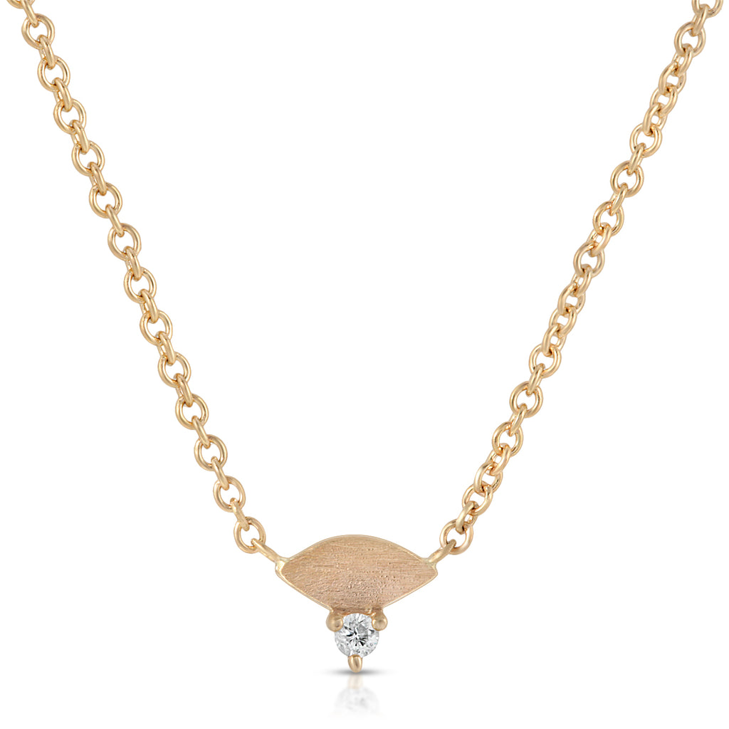 The Mini Diamond Fan Necklace - LETRÉM