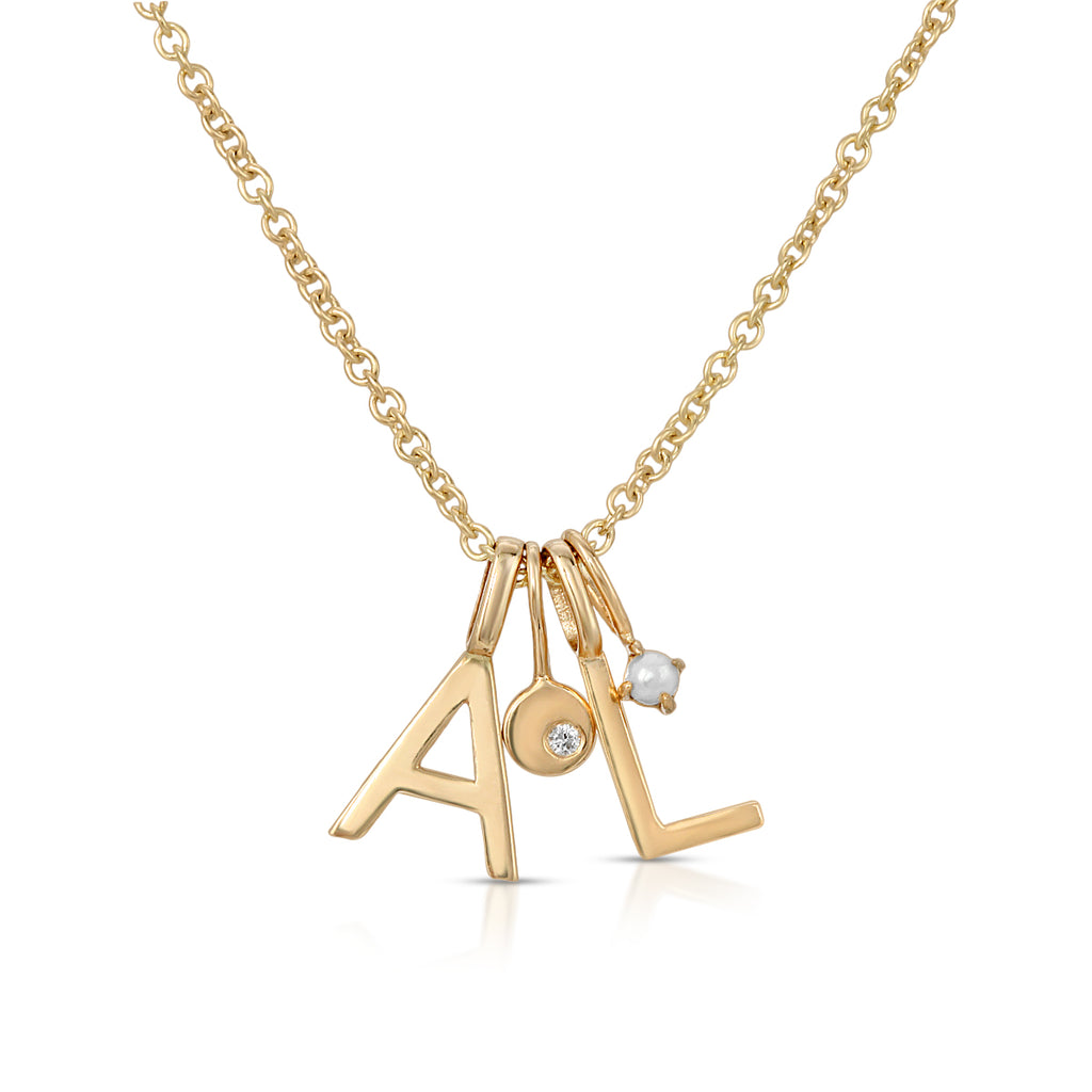 The Gold Initial Charm - LETRÉM