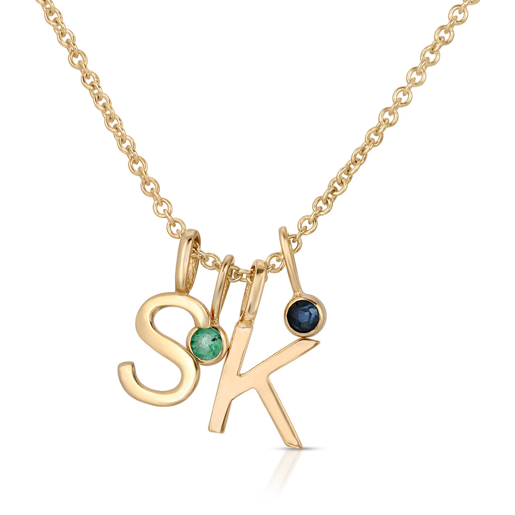 The Gold Initial Charm - LETRÉM