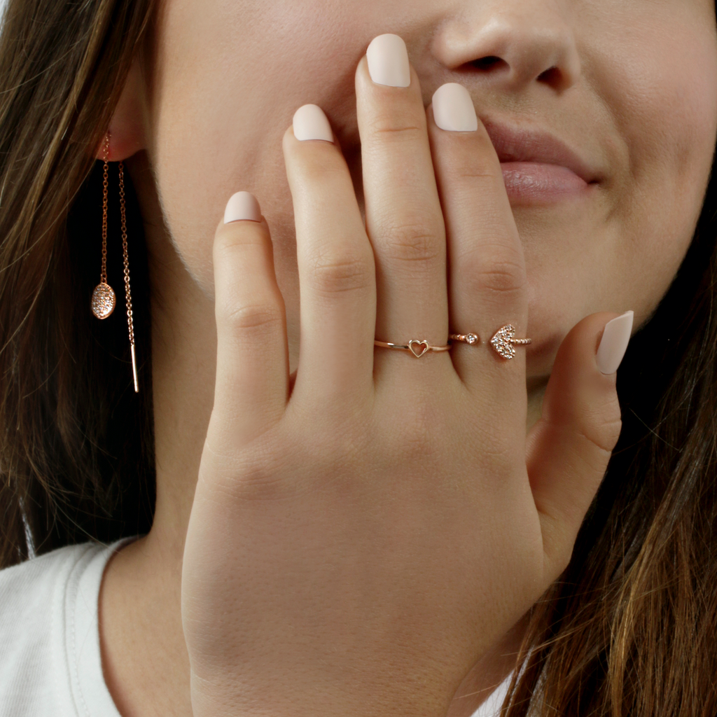 The Diamond Cross Ring with Hidden Heart - LETRÉM