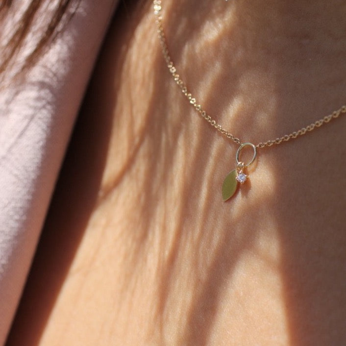 The Diamond Charm Necklace - LETRÉM