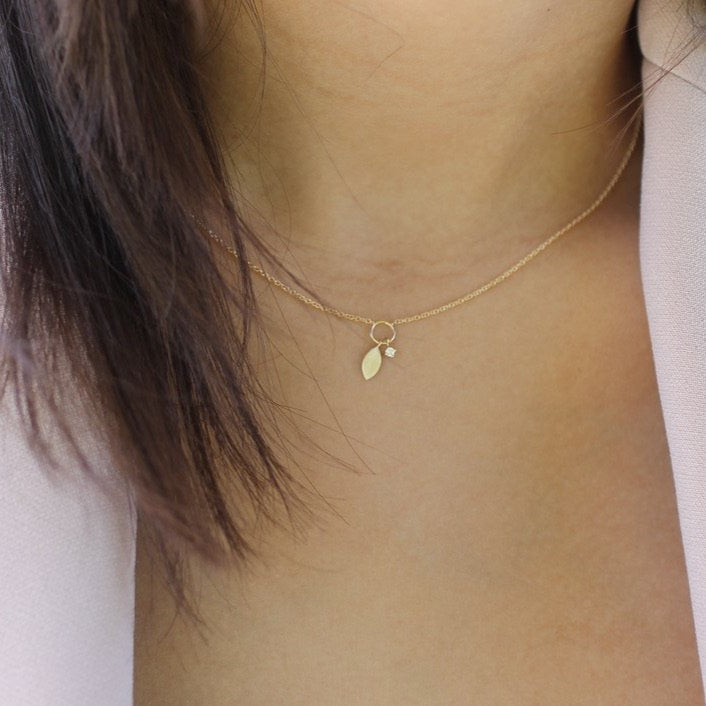 The Diamond Charm Necklace - LETRÉM