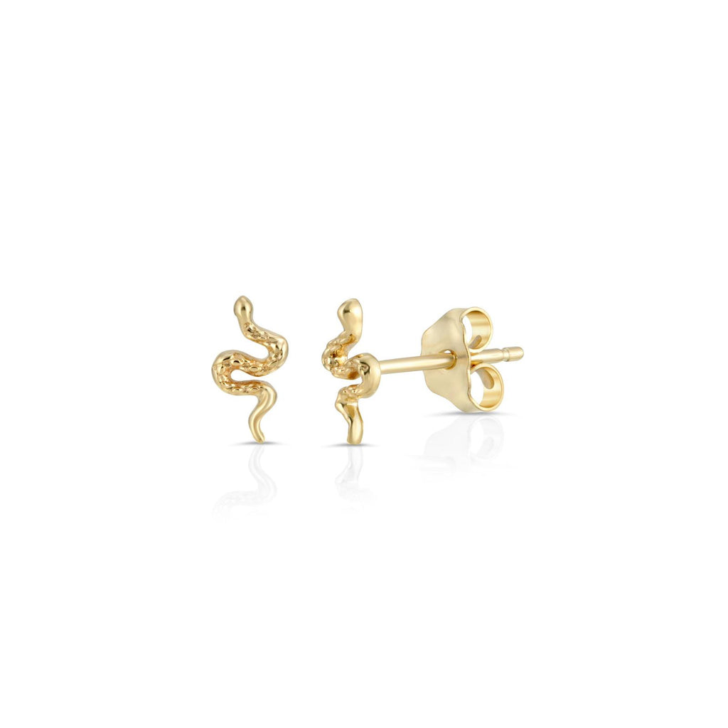 Gold Snake Studs - LETRÉM