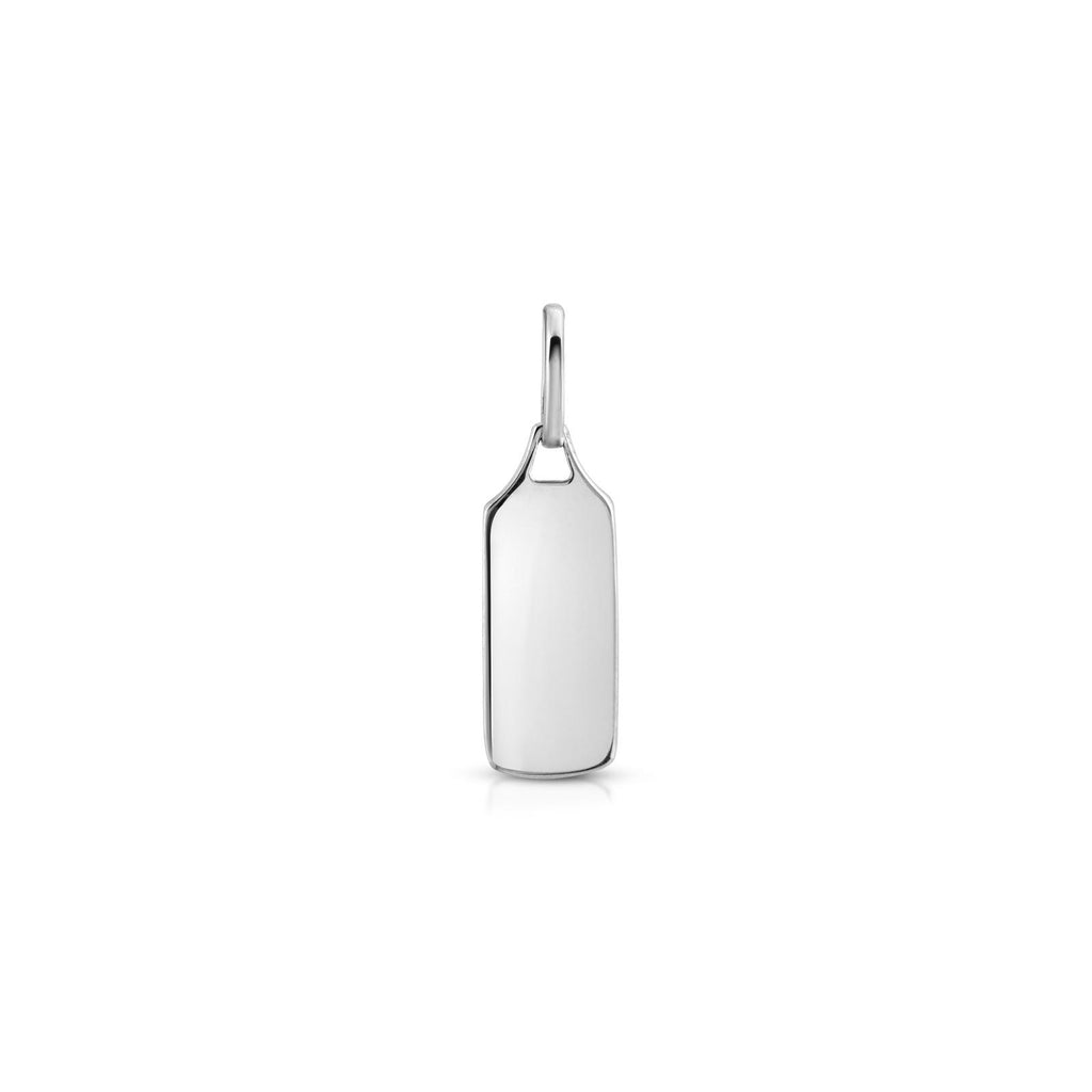 Gold Dog Tag Charm with free engraving - LETRÉM