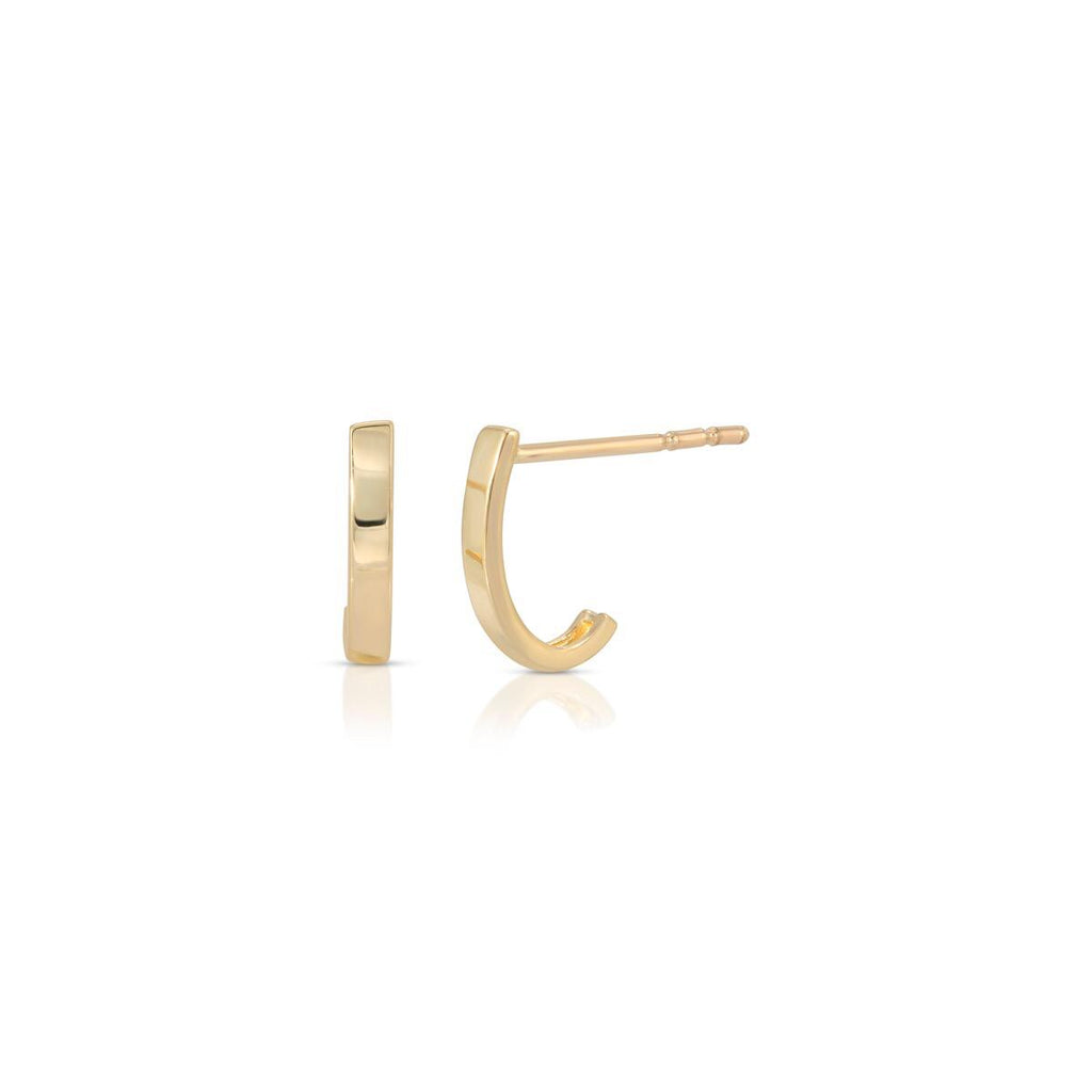 Half Hoop Stud Earrings - LETRÉM