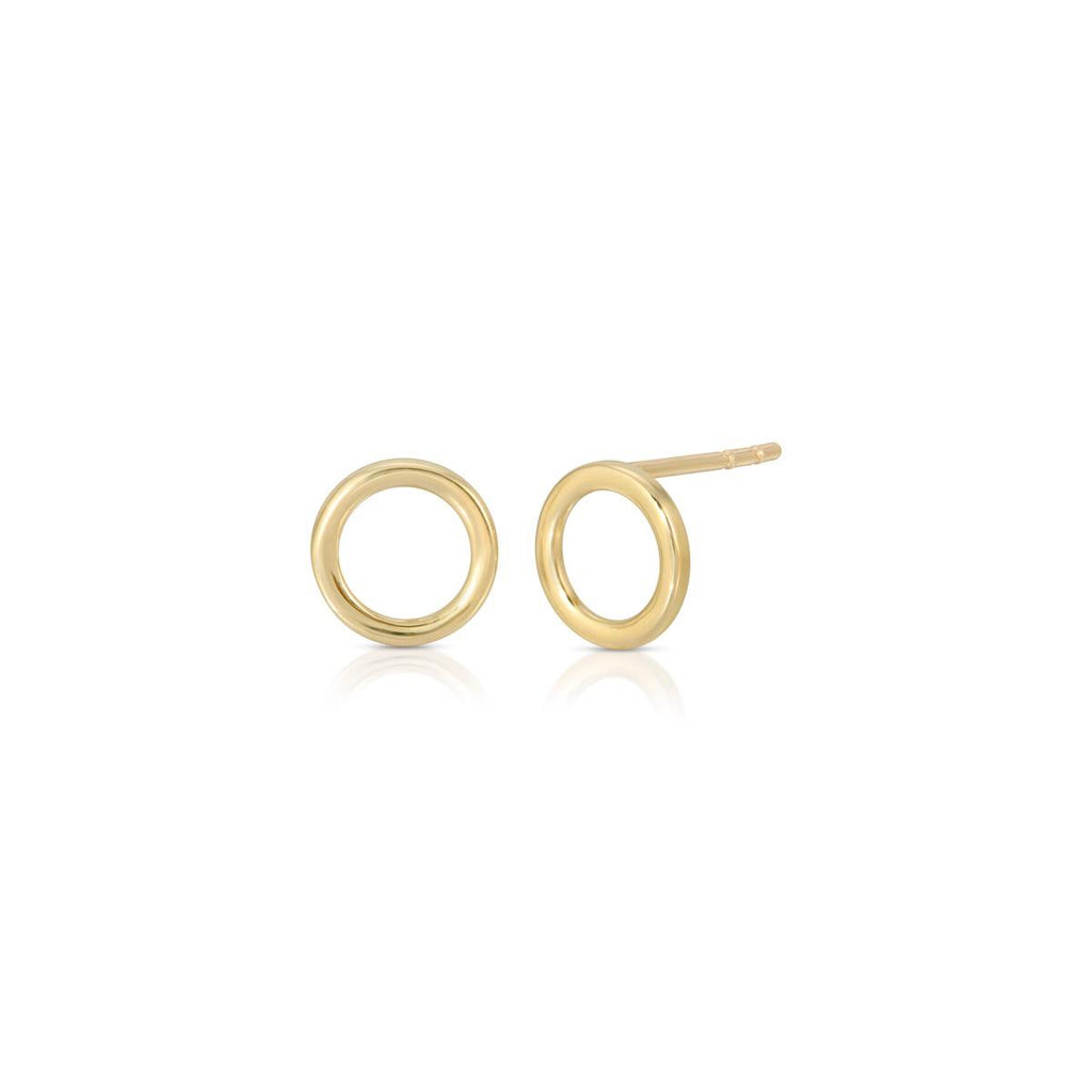 Open Circle Stud Earrings - LETRÉM