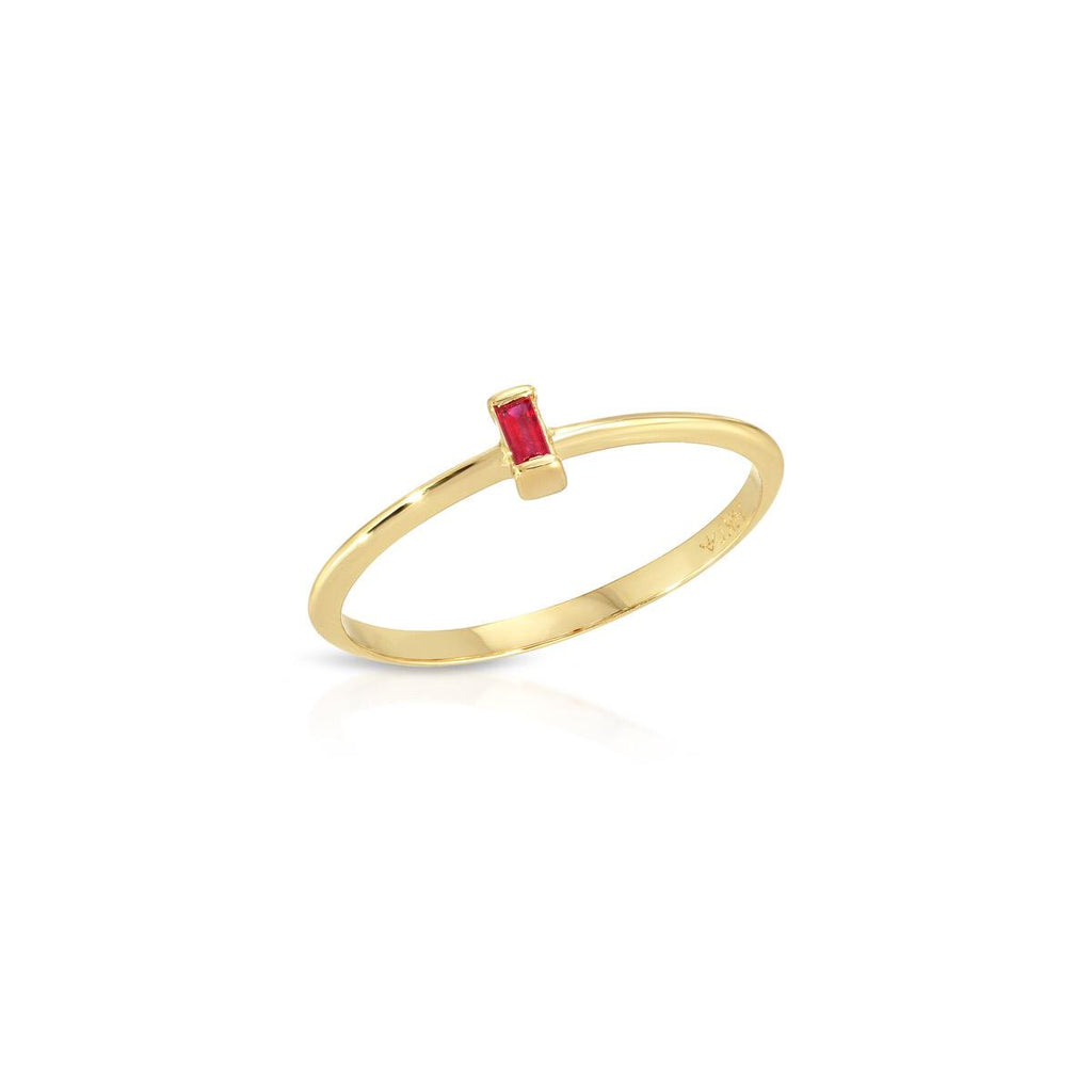 Ruby Baguette Ring - LETRÉM