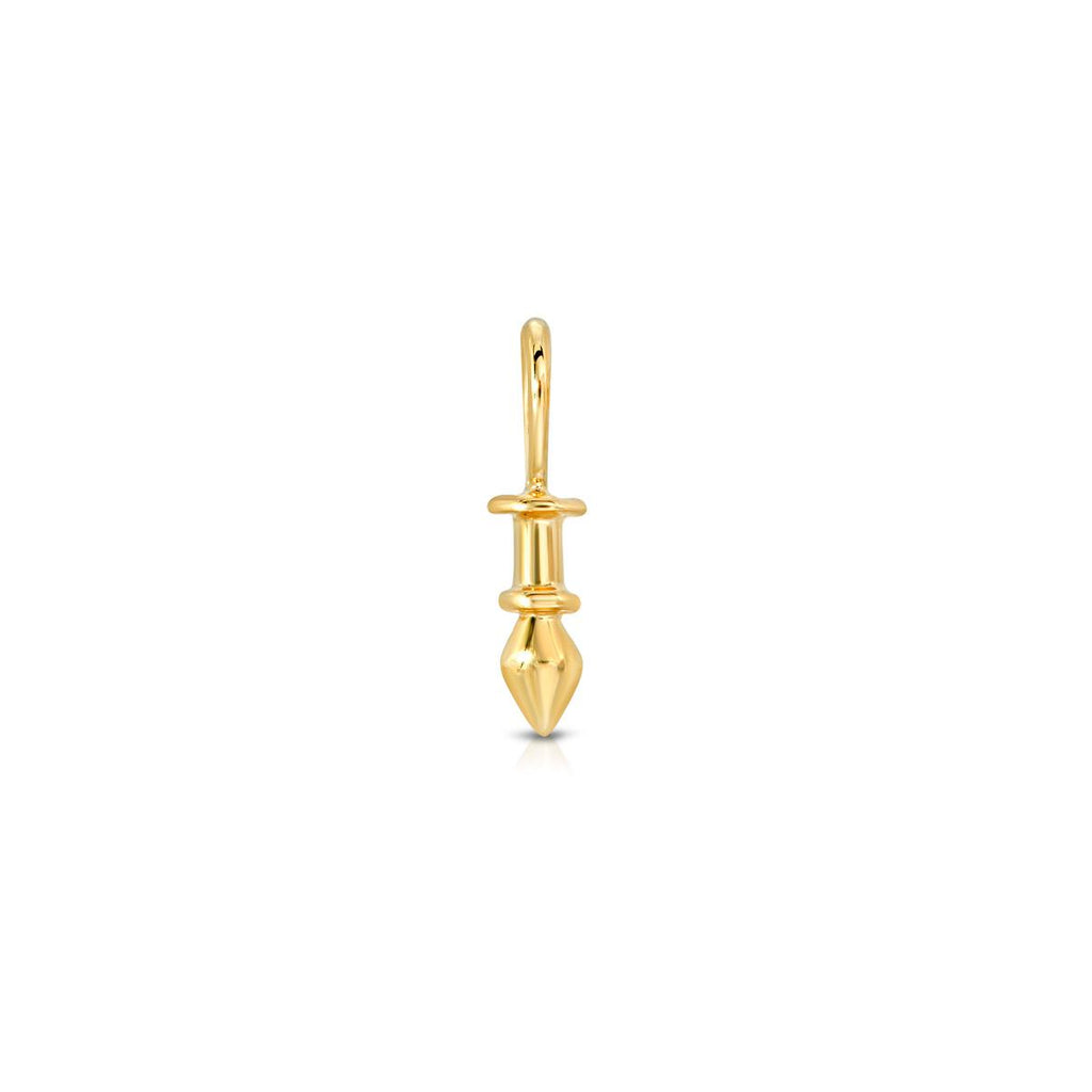 Tiny Gold Dagger Charm - LETRÉM