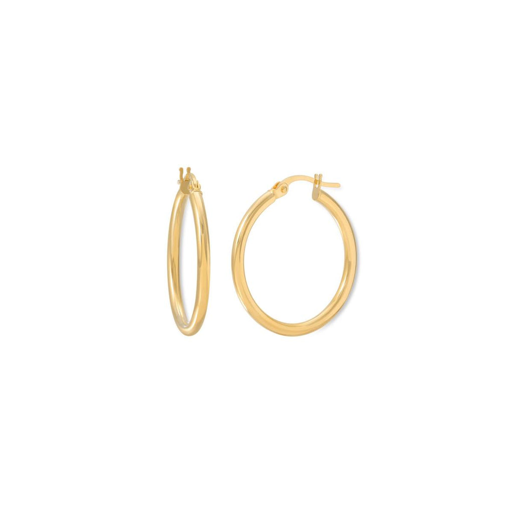 Thin Gold Hoop Earrings - LETRÉM