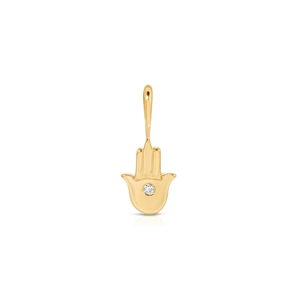 Tiny Hamsa Diamond Charm - LETRÉM