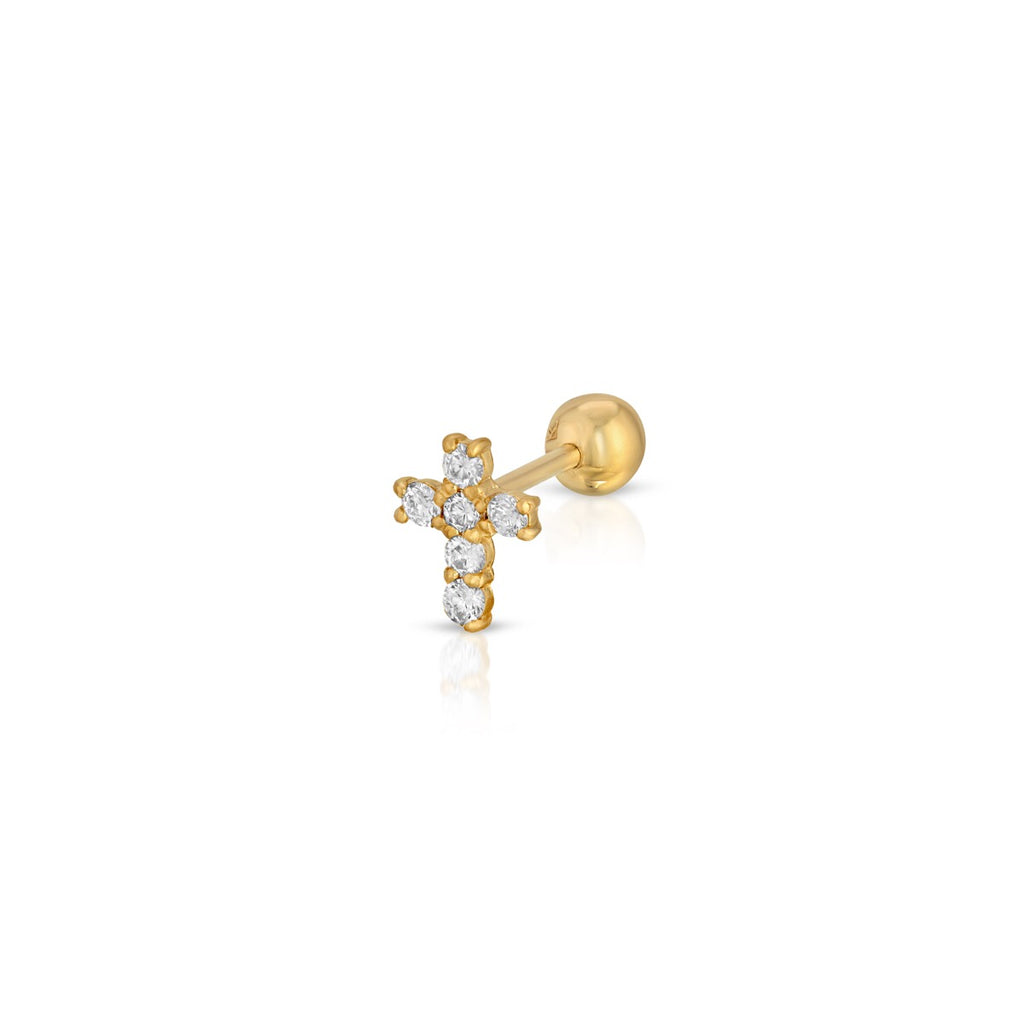 Diamond Cross Threaded Stud - LETRÉM