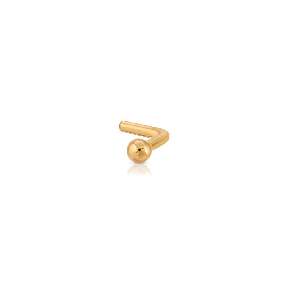 Gold Ball Nose Stud - LETRÉM