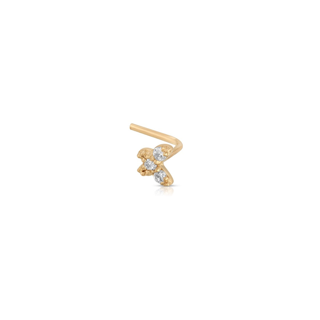 Diamond Butterfly Nose Stud - LETRÉM