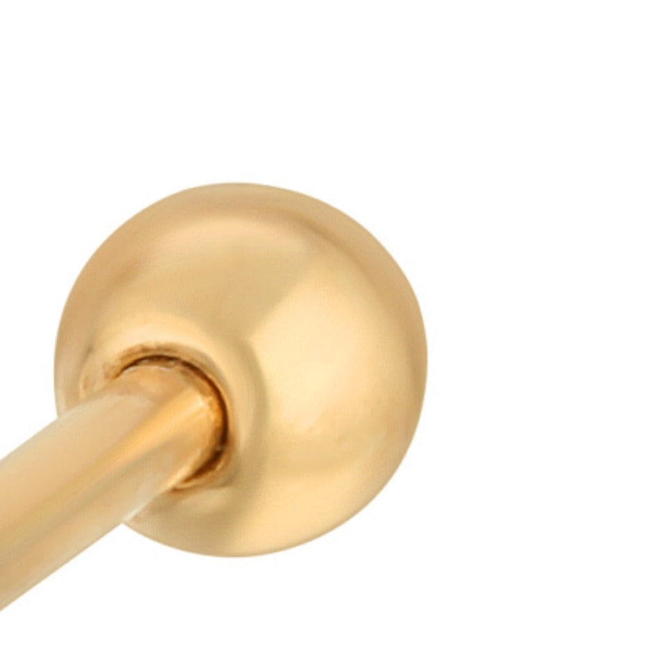 14k gold replacement screw ball backing